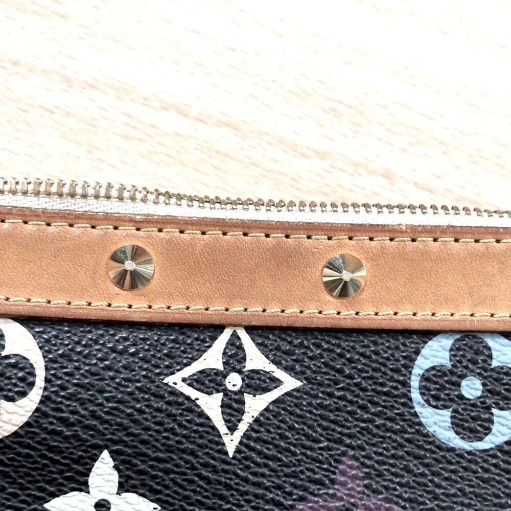 πΊπΊ VINTAGE πΊπΊ Louis Vuitton Murakami multi black Pochette - Picture 15 of 16
